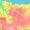 Mapa topográfico Keravel, altitud, relieve