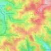 Mapa topográfico Überasbach, altitud, relieve