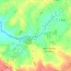 Mapa topográfico La Beltière, altitud, relieve