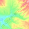 Mapa topográfico Vale das Mós, altitud, relieve