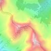 Mapa topográfico Red Man Mountain NW1.1, altitud, relieve