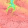 Mapa topográfico Les Molières, altitud, relieve