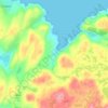 Mapa topográfico Clashnessie, altitud, relieve