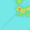 Mapa topográfico Proudfoot Point, altitud, relieve