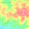 Mapa topográfico Laranja Azeda, altitud, relieve