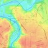 Mapa topográfico Los Mina Viejo, altitud, relieve