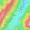 Mapa topográfico La Tour du Treuil, altitud, relieve