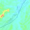 Mapa topográfico Kampung Parit Mulu, altitud, relieve