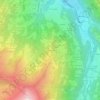 Mapa topográfico Le Déchapieu, altitud, relieve