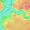Mapa topográfico Montgeron, altitud, relieve