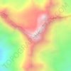 Mapa topográfico Solimana, altitud, relieve