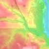 Mapa topográfico Grand Falls Portage, altitud, relieve