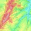 Mapa topográfico Mon Idée, altitud, relieve