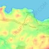 Mapa topográfico Burwen, altitud, relieve