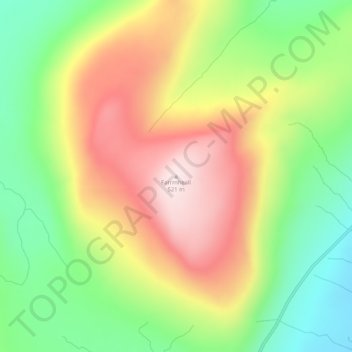 Mapa topográfico Farrmheall, altitud, relieve