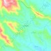 Mapa topográfico La Cuaba, altitud, relieve