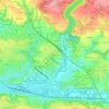 Mapa topográfico Mouliouen, altitud, relieve