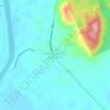 Mapa topográfico Kampung Pulau Tawar Baru, altitud, relieve