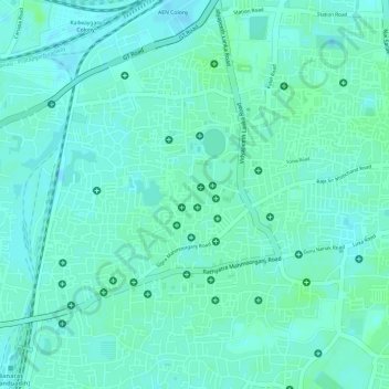Mapa topográfico Sigra, altitud, relieve