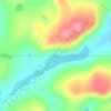 Mapa topográfico Península del Labrador, altitud, relieve