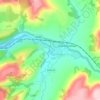 Mapa topográfico Tafolwern, altitud, relieve