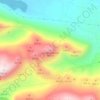 Mapa topográfico Los Resquilones, altitud, relieve