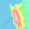 Mapa topográfico Fitful Head, altitud, relieve