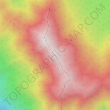 Mapa topográfico Gunung Ulu Sepat, altitud, relieve