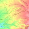 Mapa topográfico Aga, altitud, relieve