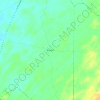 Mapa topográfico Bhootel, altitud, relieve