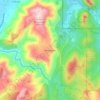 Mapa topográfico Parawagan, altitud, relieve