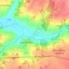 Mapa topográfico La Vanne, altitud, relieve