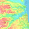 Mapa topográfico São Gonçalo do Amarante, altitud, relieve