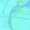 Mapa topográfico Kampung Paloh Hj Daud, altitud, relieve