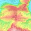 Mapa topográfico Cabaca, altitud, relieve