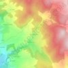 Mapa topográfico Couffours Méjols, altitud, relieve
