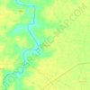 Mapa topográfico Bamhrauli, altitud, relieve
