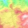 Mapa topográfico Tabangaoen, altitud, relieve