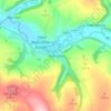 Mapa topográfico Aber-Arad, altitud, relieve