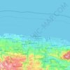 Mapa topográfico Isla de Cabras, altitud, relieve