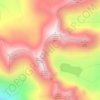 Mapa topográfico An Teallach, altitud, relieve