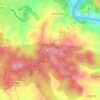 Mapa topográfico Tapadas, altitud, relieve