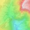 Mapa topográfico Les Mermets, altitud, relieve