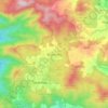 Mapa topográfico Brinchang, altitud, relieve