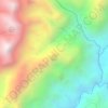 Mapa topográfico Mount Buga, altitud, relieve