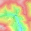 Mapa topográfico Rookhope, altitud, relieve