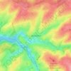 Mapa topográfico Wirtzfeld, altitud, relieve