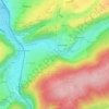 Mapa topográfico Devant Staneux, altitud, relieve