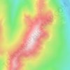 Mapa topográfico Càrn nan Gabhar, altitud, relieve