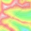 Mapa topográfico Northwest Highlands, altitud, relieve